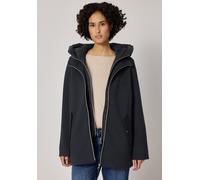 Steppjacke STREET ONE, Damen, Gr. 36, skyfall blau, Stoff, Obermaterial: 73% Polyester, 21% Viskose, 6% Elasthan; Futter: 100% Polyester; Kapuze: 100% Polyester, unifarben, comfort fit normal, ohne Au