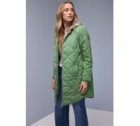 Steppjacke STREET ONE, Damen, Gr. 38, mint breeze, Web, Obermaterial: 55% Polyester, 45% Polyamid. Futter: 100% Polyester. Wattierung: 100% Polyester (REPREVE), unifarben, lässig geschnitten Po-bedeck