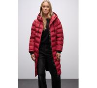 Steppjacke STREET ONE, Damen, Gr. 38, rot (carpet rot), Web, Obermaterial: 100% Polyester. Futter: 100% Nylon. Wattierung: 70% Polyester (REPREVE), 30% Polyester, unifarben, normal kniefrei, Rundhals,