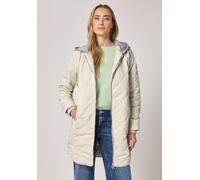 Steppjacke STREET ONE, Damen, Gr. 40, powder beige, Web, Obermaterial: 55% Polyester, 45% Polyamid. Futter: 100% Polyester. Wattierung: 100% Polyester (REPREVE), unifarben, lässig geschnitten Po-bedec