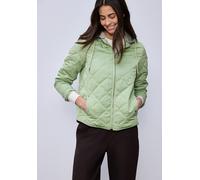 Steppjacke STREET ONE, Damen, Gr. 42, bright pistachio, Stoff, Obermaterial: 55% Polyester, 45% Polyamid; Futter: 100% Polyester; Füllung: 100% Polyester; Kapuze: 72% Polyester, 22% Viskose, 6% Elasth