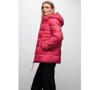 Steppjacke STREET ONE, Damen, Gr. 44, rot (carpet rot), Stoff, Obermaterial: 100% Polyester; Futter: 100% Polyester; Füllung: 100% Polyester, unifarben, casual, normal kurz, ohne Ausschnitt, Langarm B