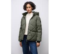 Street One Frauen Kurze Steppjacke in Grün, Gr: 44