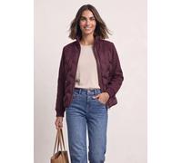 Steppjacke STREET ONE, Damen, Gr. 46, braun (rustic rouge), Stoff, Oberstoff: 100% Polyester. Oberstoff 2: 91% Polyester, 9% Wolle. Futter: 100% Polyester. Füllung: 100% Polyester, unifarben, regular 