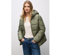 Steppjacke STREET ONE, Damen, Gr. 46, lichen grün, Stoff, Obermaterial: 100% Polyester; Futter: 100% Polyester; Füllung: 100% Polyester, unifarben, normal kurz, ohne Ausschnitt, Bündchen, Jacken, mit