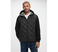 Steppjacke STREET ONE MEN, Herren, Gr. M (40), schwarz (ink schwarz), Stoff, Obermaterial: 100% Polyester; Ärmel: 57% Baumwolle, 43% Polyester; Füllung: 100% Polyester, unifarben, gerade normal, ohne