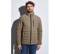 Steppjacke STREET ONE MEN, Herren, Gr. L (42), beige (warm rock braun), Stoff, Obermaterial: 88% Nylon, 12% Elasthan. Futter: 100% Polyester, unifarben, comfort fit normal, hoch geschlossener Ausschni