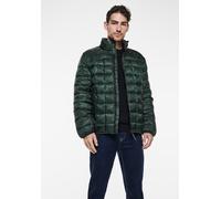 Steppjacke STREET ONE MEN, Herren, Gr. L (42), grün (deep grün), Stoff, Obermaterial: 100% Polyester; Futter: 100% Nylon, bedruckt, normal normal, hoch geschlossener Ausschnitt, Bündchen, Jacken Stepp