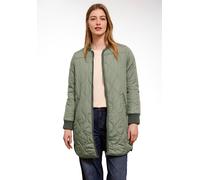 Steppjacke STREET ONE STUDIO, Damen, Gr. 42, lichen grün, Stoff, Obermaterial: 100% Polyester; Futter: 100% Polyester; Füllung: 100% Polyester, unifarben, normal ca. Mitte Oberschenkel, Rundhals, elas