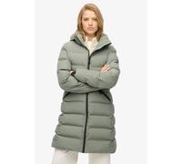 Steppjacke SUPERDRY "CITY MID PADDED JACKET", Damen, Gr. M, freestyle grün, Web, Obermaterial: 100% Polyester, unifarben, relaxed fit, Jacken Steppjacke (76717303-M) freestyle grün