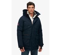 Steppjacke SUPERDRY "City Padded Parka Jacket", Herren, Gr. L, midnight navy, Web, Obermaterial: 51% Elastomultiester, 49% Polyester, unifarben, loose fit, Jacken Steppjacke (27048545-L)