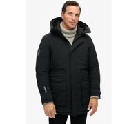 Steppjacke SUPERDRY "City Padded Parka Jacket", Herren, Gr. M, schwarz, Web, Obermaterial: 51% Elastomultiester, 49% Polyester, unifarben, loose fit, Jacken Steppjacke (96032224-M)