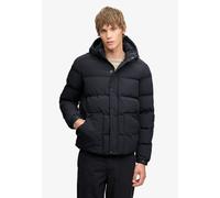 Steppjacke SUPERDRY "CLASSIC EVEREST PUFFER JKT", Herren, Gr. M, schwarz (super schwarz navy), Web, Obermaterial: 100% Nylon, unifarben, relaxed fit normal, elastischer Bund, Jacken Steppjacke, Kunstf