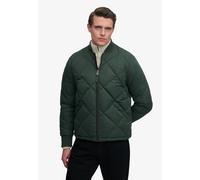 Steppjacke SUPERDRY "DIAMOND QUILT JACKET", Herren, Gr. XL, duffel bag grün, Web, Obermaterial: 100% Polyester, unifarben, regular fit normal, Bündchen, Jacken Steppjacke, Regular Fit, mit Reißverschl