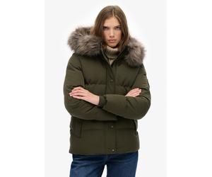 Steppjacke SUPERDRY "EVEREST 5 BAFFLE PUFFER JKT", Damen, Gr. XL, army khaki grün, Steppware, Obermaterial: 100% Polyester, unifarben, relaxed fit normal, Jacken Steppjacke, Kunstfaser, relaxed fit (9