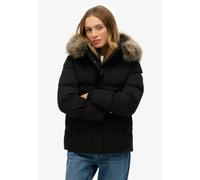Steppjacke SUPERDRY "EVEREST 5 BAFFLE PUFFER JKT", Damen, Gr. XL, schwarz, Steppware, Obermaterial: 100% Polyester, unifarben, relaxed fit normal, Jacken Steppjacke, Kunstfaser, relaxed fit (65190002-