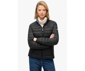 Steppjacke SUPERDRY "Fuji Lite Padded Jacket", Damen, Gr. L, schwarz, Steppware, Obermaterial: 100% Nylon, unifarben, normal, Jacken Steppjacke, aus Nylon, normale Passform, mit Reißverschluss (882733