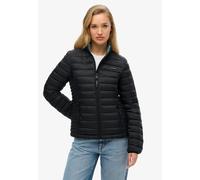 Steppjacke SUPERDRY "FUJI LITE PADDED JACKET", Damen, Gr. XL, schwarz, Web, Obermaterial: 100% Nylon, unifarben, regular fit, Bündchen, Jacken Steppjacke (49098428-XL) schwarz
