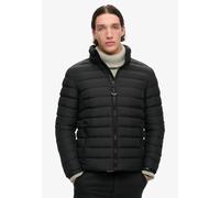 Steppjacke SUPERDRY "FUJI PRINT PADDED JACKET", Herren, Gr. L, schwarz, Web, Obermaterial: 100% Polyester, unifarben, slim fit, Jacken (16807424-L) schwarz