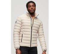 Steppjacke SUPERDRY "FUJI PRINT PADDED JACKET", Herren, Gr. S, grau (chateau grau), Web, Obermaterial: 100% Polyester, unifarben, slim fit, Jacken Steppjacke (81635009-S) chateau grau