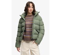 Steppjacke SUPERDRY "HOODED CITY PADDED JACKET", Damen, Gr. L, light khaki grün, Steppware, Obermaterial: 100% Polyester, unifarben, relaxed fit normal, Jacken Steppjacke, Kunstfaser, relaxed fit (429