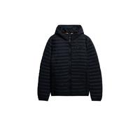 Steppjacke SUPERDRY "HOODED FUJI LITE JACKET", Herren, Gr. M, schwarz (jet schwarz), Web, Obermaterial: 100% Nylon, unifarben, slim fit, Jacken Steppjacke (72455348-M) jet schwarz