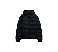 Steppjacke SUPERDRY "HOODED FUJI LITE JACKET", Herren, Gr. S, blau (eclipse navy), Web, Obermaterial: 100% Nylon, unifarben, slim fit, Jacken Steppjacke (56577436-S) eclipse navy