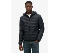Steppjacke SUPERDRY "HOODED FUJI LITE JACKET", Herren, Gr. XXL, blau (eclipse navy), Web, Obermaterial: 100% Nylon, unifarben, slim fit, Jacken Steppjacke (56577436-XXL) eclipse navy