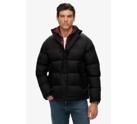Steppjacke SUPERDRY "NON HOODED TECH PADDED JKT", Herren, Gr. L, schwarz, Web, Obermaterial: 100% Nylon, unifarben, loose fit, Jacken Steppjacke (10482864-L)