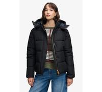 Steppjacke SUPERDRY "PREMIUM HOOD PUFFER JKT", Damen, Gr. L, schwarz, Steppware, Obermaterial: 100% Polyester, unifarben, relaxed fit normal, Jacken Steppjacke, Kunstfaser, relaxed fit (37425720-L) sc