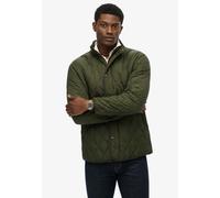 Steppjacke SUPERDRY "QUILTED ESTATE JACKET", Herren, Gr. S, grün (surplus goods olive grün), Web, Obermaterial: 100% Polyester, unifarben mit Farbeinsatz, regular fit, Jacken Steppjacke (78018327-S)