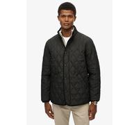 Steppjacke SUPERDRY "QUILTED ESTATE JACKET", Herren, Gr. XXL, schwarz (meteorite schwarz), Web, Obermaterial: 100% Polyester, unifarben mit Farbeinsatz, regular fit, Jacken Steppjacke (86639956-XXL) m