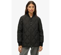 Steppjacke SUPERDRY "SHORT QUILTED LINER JACKET", Damen, Gr. S, schwarz, Web, Obermaterial: 100% Polyester, unifarben, relaxed fit, Jacken Steppjacke (63276555-S) schwarz