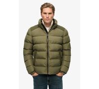 Steppjacke SUPERDRY "SPORTS PUFFER JACKET", Herren, Gr. XL, grün (shooting olive), Web, Obermaterial: 100% Polyester, unifarben, relaxed fit, Jacken Steppjacke (23603814-XL)
