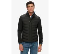 Steppjacke SUPERDRY "STORM POPPER SOFTSHELL JKT", Herren, Gr. L, schwarz, Web, Obermaterial: 100% Polyester, unifarben, slim fit normal, Jacken Steppjacke (22365253-L)