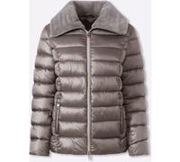 Steppjacke HEINE, Damen, Gr. 38, taupe, 55% Polyester, 45% Polyamid, Fellimitat:100% Polyester, Wattierung:100% Polyester, Jacken Steppjacke (15616407-38) taupe
