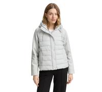 Steppjacke TOM TAILOR, Damen, Gr. 3XL, grau (rough grau), Steppware, Obermaterial: 100% Polyester. Futter: 100% Polyester, unifarben, regular fit taillenbedeckt, Jacken, mit Kapuze (25059341-XXXL) rou