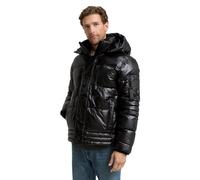 Tom Tailor - Puffer-Jacke mit abnehmbarer Kapuze shiny black - Gr. - XXL