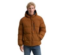 Tom Tailor Denim Regular Fit Steppjacke mit Kapuze in Camel, Größe M