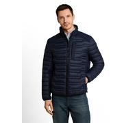TOM TAILOR Herren Lightweight Hybrid Steppjacke mit Stehkragen, blau, Uni, Gr. M