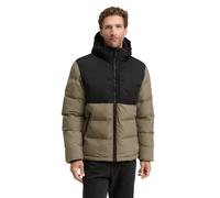 Steppjacke TOM TAILOR, Herren, Gr. M, smokey olive grün, Obermaterial: 100% Polyester. Futter: 100% Polyester, unifarben, regular fit taillenbedeckt, elastischer Bund, Jacken Steppjacke, mit Kapuze (5
