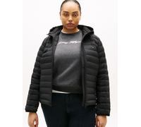 Steppjacke TOMMY HILFIGER CURVE "CRV STRETCH NYLON LW DOWN JACKET", Damen, Gr. 46, schwarz, Web, Obermaterial: 93% Polyester, 7% Elasthan, unifarben, Jacken Steppjacke, in großen Größen (28737819-46)