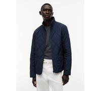 Steppjacke TOMMY HILFIGER "DIAMOND QUILT", Herren, Gr. M, desert sky, Web, Obermaterial: 100% Polyester. Futter: 100% Nylon. Füllung: 100% Polyester, regular fit, Jacken Steppjacke, mit Rautensteppung