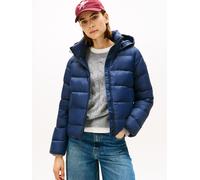 Steppjacke TOMMY HILFIGER "LW DOWN CASUAL JACKET", Damen, Gr. XXXL(46), blau (schwarz night navy), Steppware, Obermaterial: 100% Nylon, unifarben, regular fit, Jacken Steppjacke, mit Logoprägung (8865