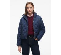 Steppjacke TOMMY HILFIGER "LW DOWN FLAG QUILT JACKET", Damen, Gr. XL (46), dunkelblau, Steppware, Obermaterial: 100% Polyester, unifarben, normal, Jacken Steppjacke, Kunstfaser (45363866-XL) dunkelbla