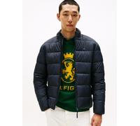 Steppjacke TOMMY HILFIGER "MID WEIGHT STAND COLLAR", Herren, Gr. XXL, blau (desert sky), Web, Obermaterial: 100% Polyamid, unifarben, regular fit normal, Rundhals, eingesetzt gerader Abschluss, Jacken
