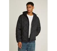 Steppjacke TOMMY HILFIGER "ONION QUILTED HOODED JACKET", Herren, Gr. L, schwarz, Web, Obermaterial: 100% Polyamid. Futter: 100% Polyester. Wattierung: 100% Polyester, Jacken Steppjacke, Mit Zwiebelste