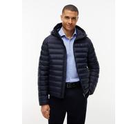 Steppjacke TOMMY HILFIGER "PACKABLE RECYCLED HOODED", Herren, Gr. S, blau (navy blau), Web, Obermaterial: 100% Nylon. Futter: 100% Nylon. Füllung: 100% Polyester, normal, Jacken Steppjacke, sportive K