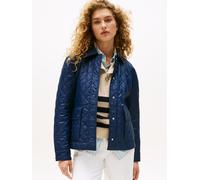 Steppjacke TOMMY HILFIGER "PADDED NYLON SLIM QUILTED JACKET", Damen, Gr. L (40), blau (schwarz night navy), Web, Obermaterial: 100% Polyamid, unifarben, casual, slim fit, Langarm, Jacken (94354344-L) 