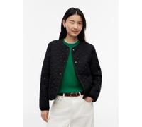 Steppjacke TOMMY HILFIGER "QUILTED LINER JACKET", Damen, Gr. M (40), schwarz, Web, Obermaterial: 100% Polyester. Futter: 100% Polyester. Füllung: 100% Polyester, normal, Rundhals, Jacken Steppjacke, K
